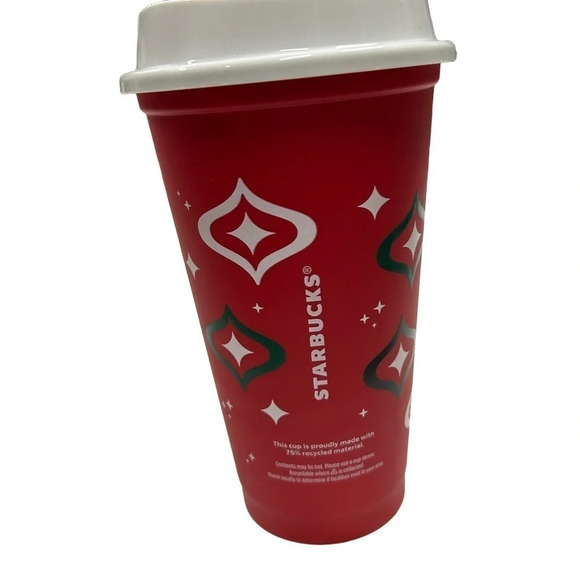 NWOT 2023 Starbucks Red reusable holiday‎ cup Never used - Picture 2 of 8